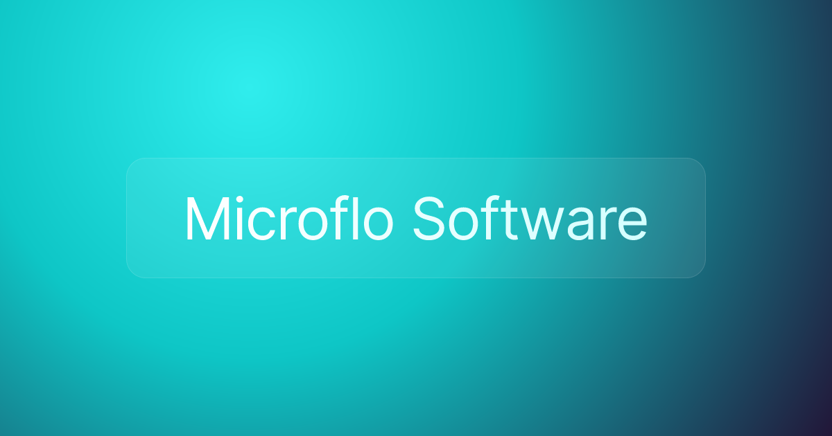 Microflo Software