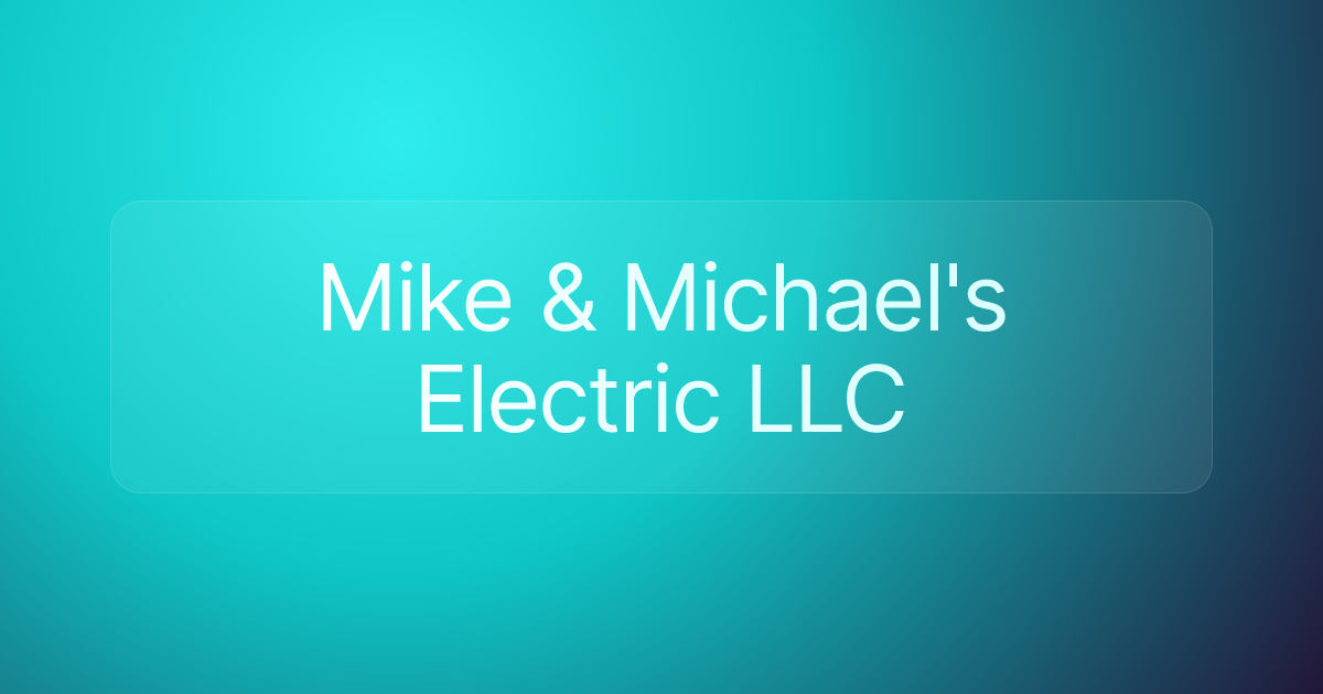 Mike & Michael's Electric LLC