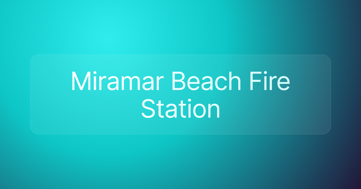 Miramar Beach Fire Station