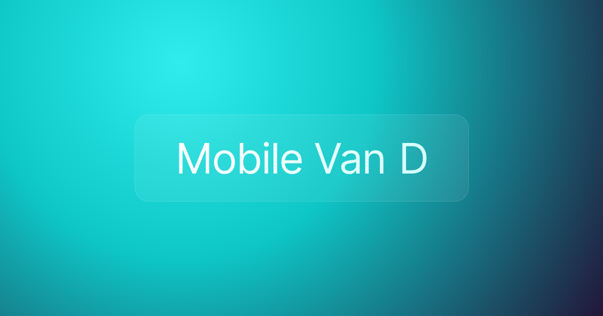 Mobile Van D