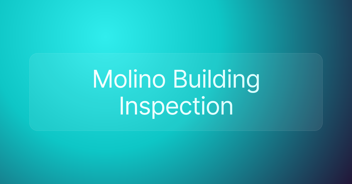 Molino Building Inspection