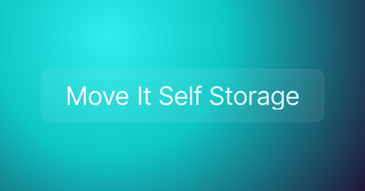 Move It Self Storage