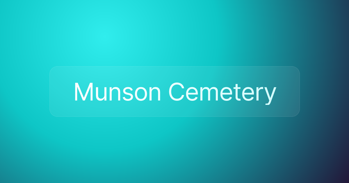 Munson Cemetery