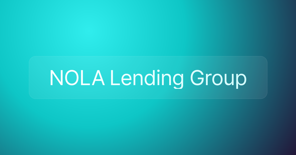 NOLA Lending Group
