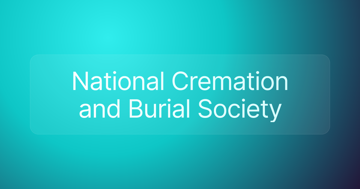 National Cremation and Burial Society