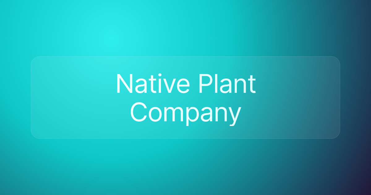 Native Plant Company