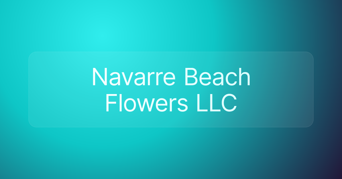 Navarre Beach Flowers LLC