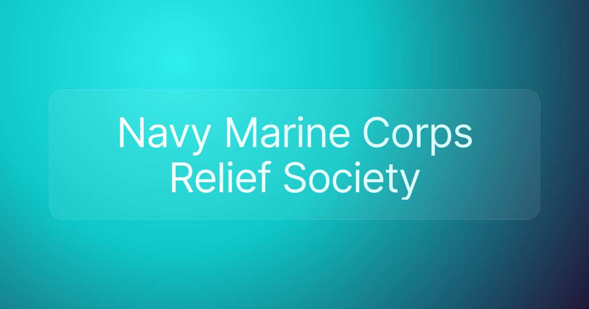 Navy Marine Corps Relief Society