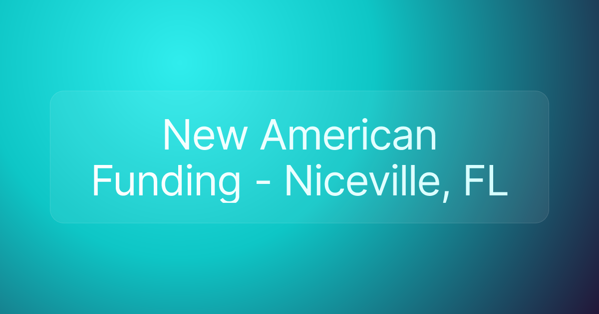 New American Funding - Niceville, FL