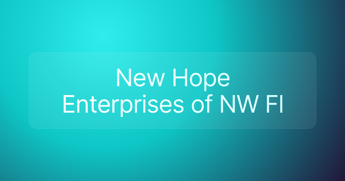 New Hope Enterprises of NW Fl
