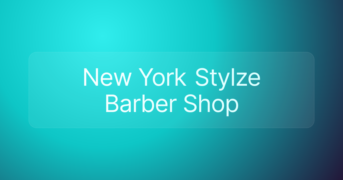 New York Stylze Barber Shop