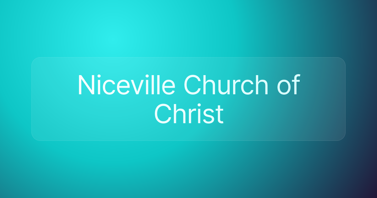 Niceville Church of Christ