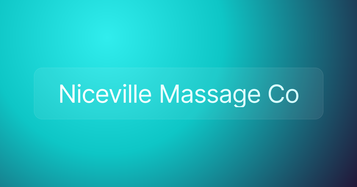 Niceville Massage Co