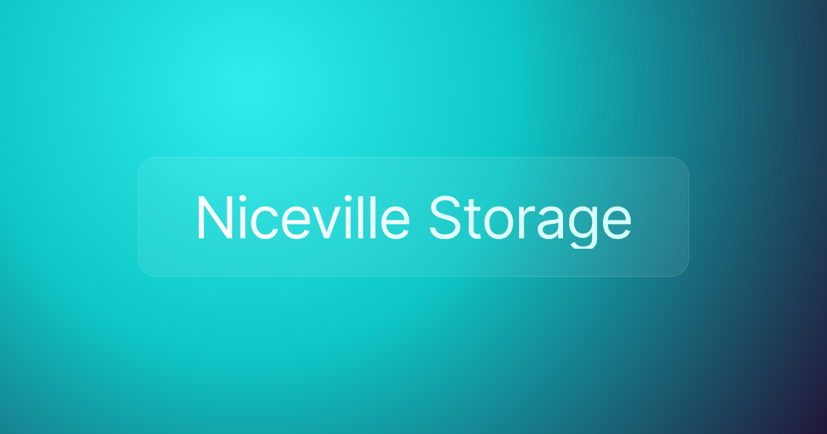 Niceville Storage