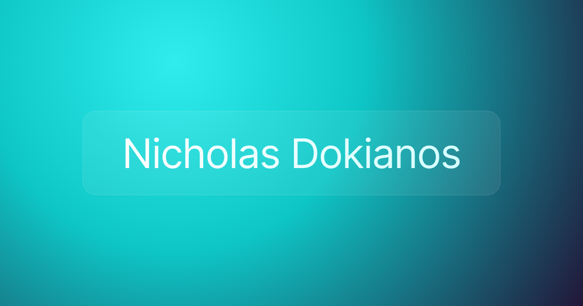 Nicholas Dokianos