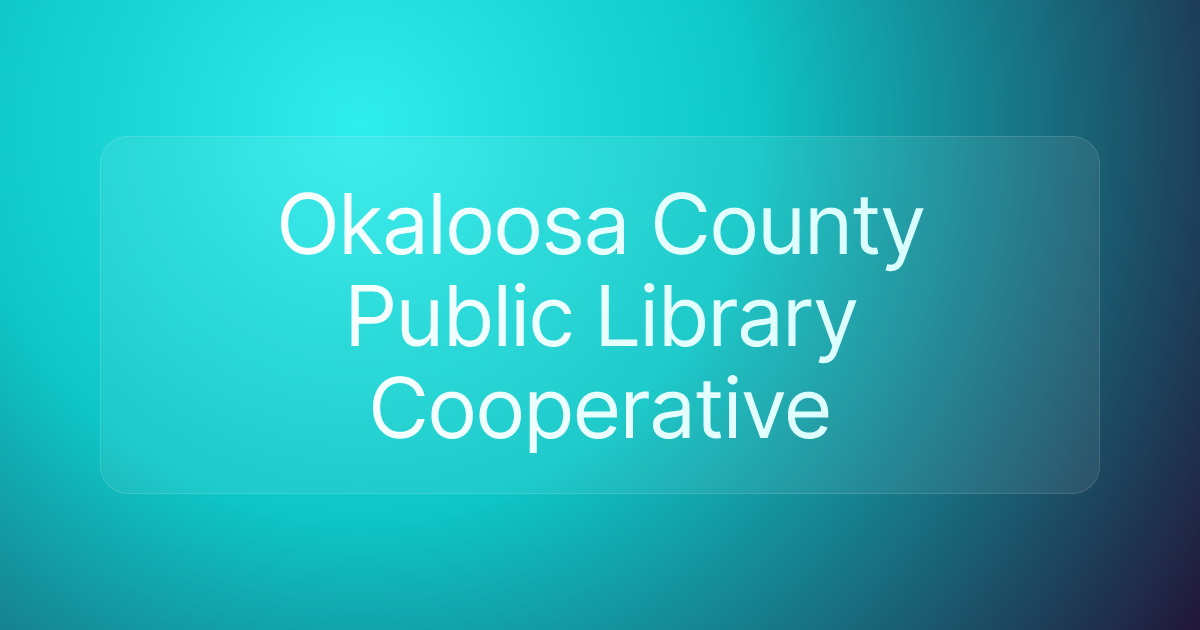Okaloosa County Public Library Cooperative