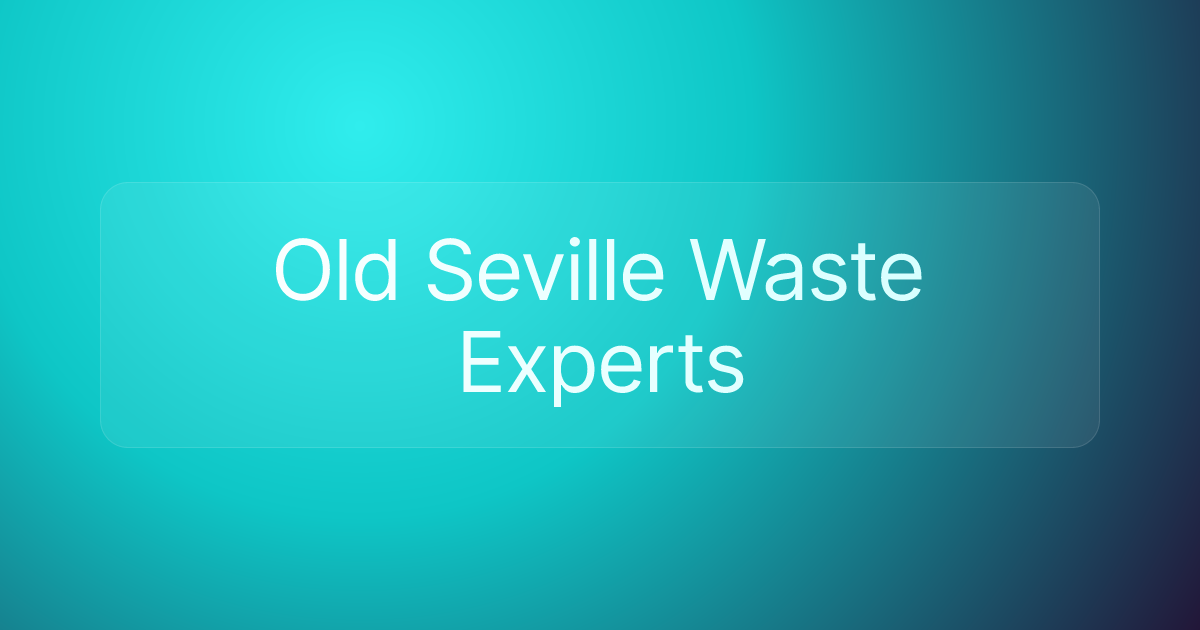 Old Seville Waste Experts