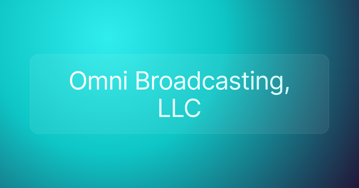 Omni Broadcasting, LLC