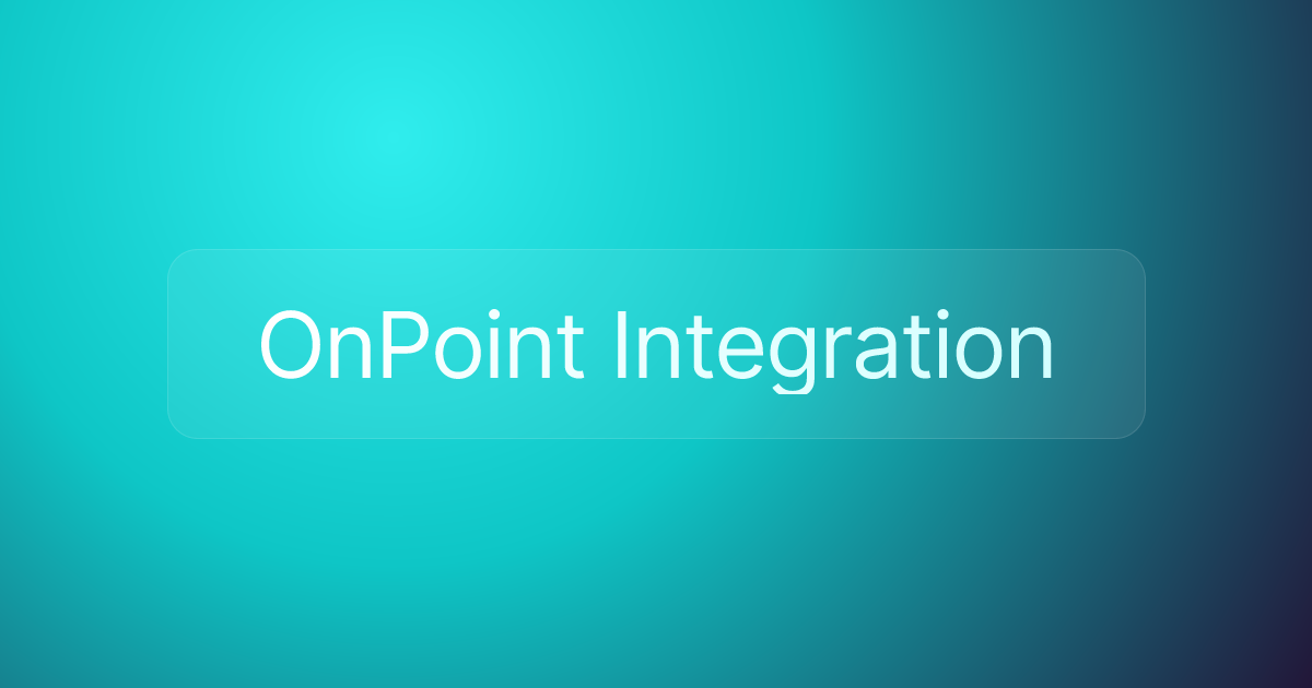 OnPoint Integration