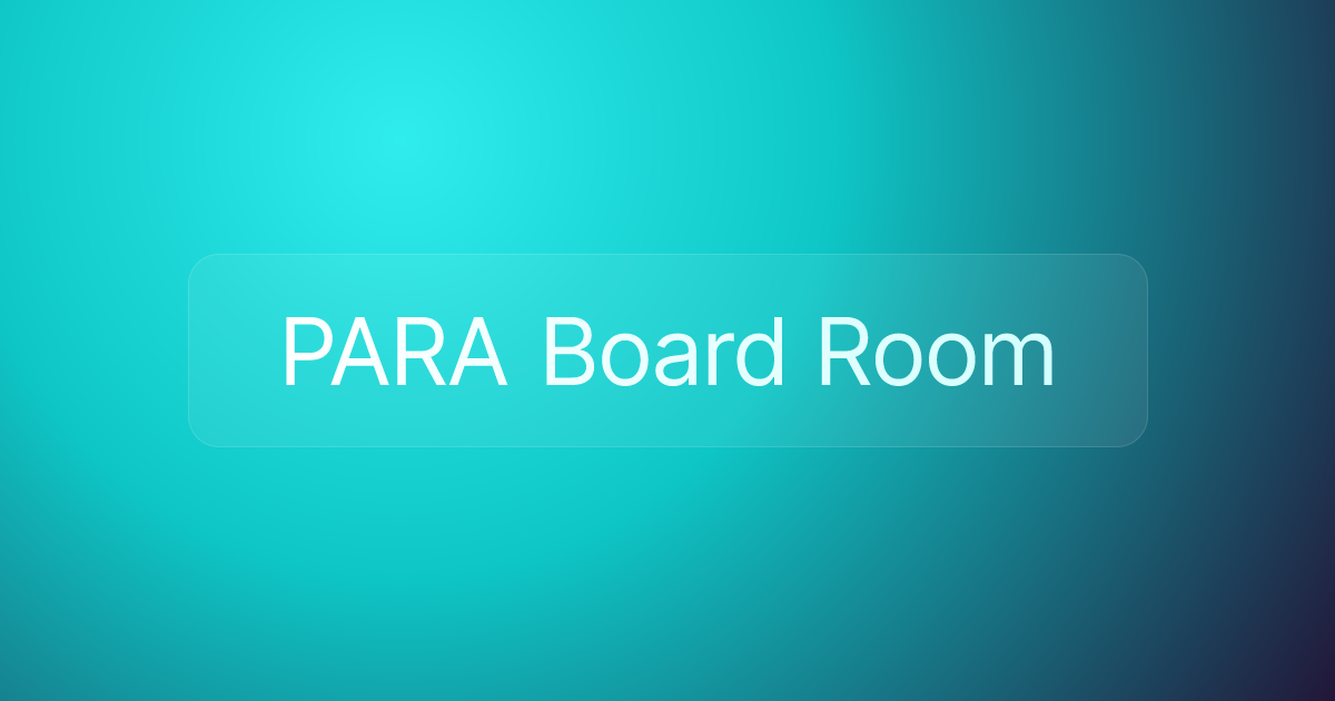 PARA Board Room