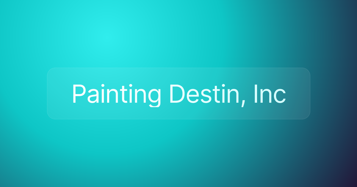Painting Destin, Inc