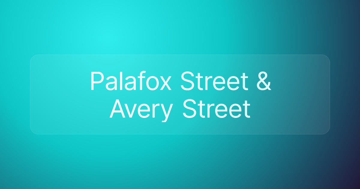 Palafox Street & Avery Street