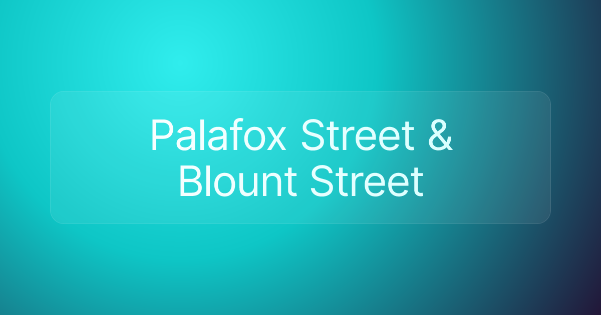 Palafox Street & Blount Street