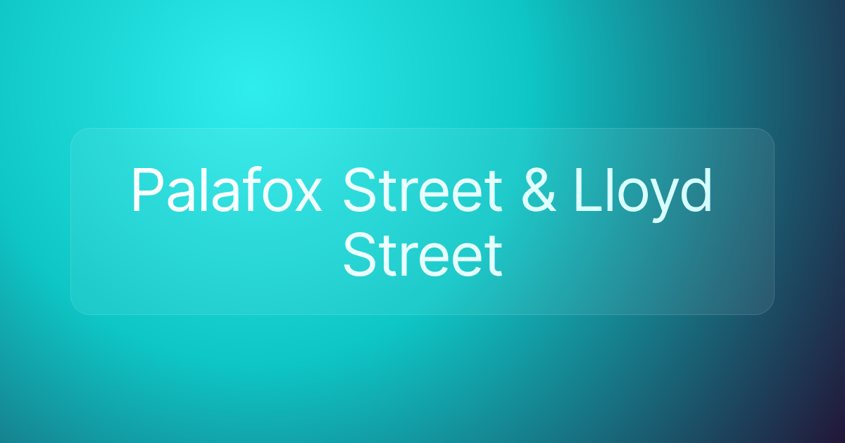 Palafox Street & Lloyd Street