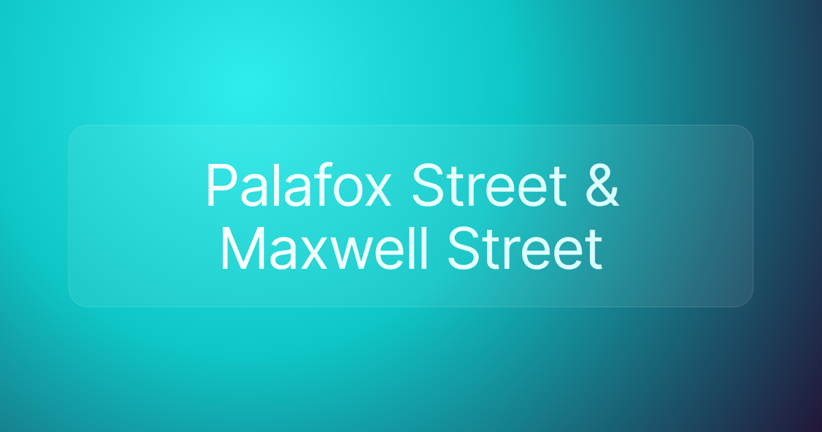 Palafox Street & Maxwell Street