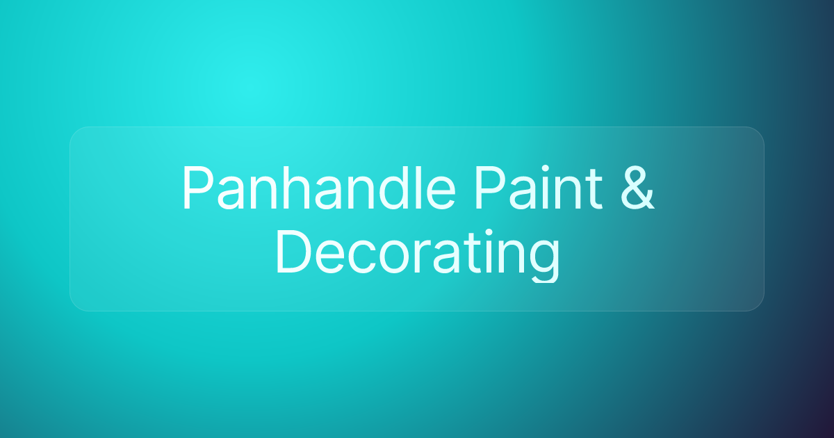 Panhandle Paint & Decorating