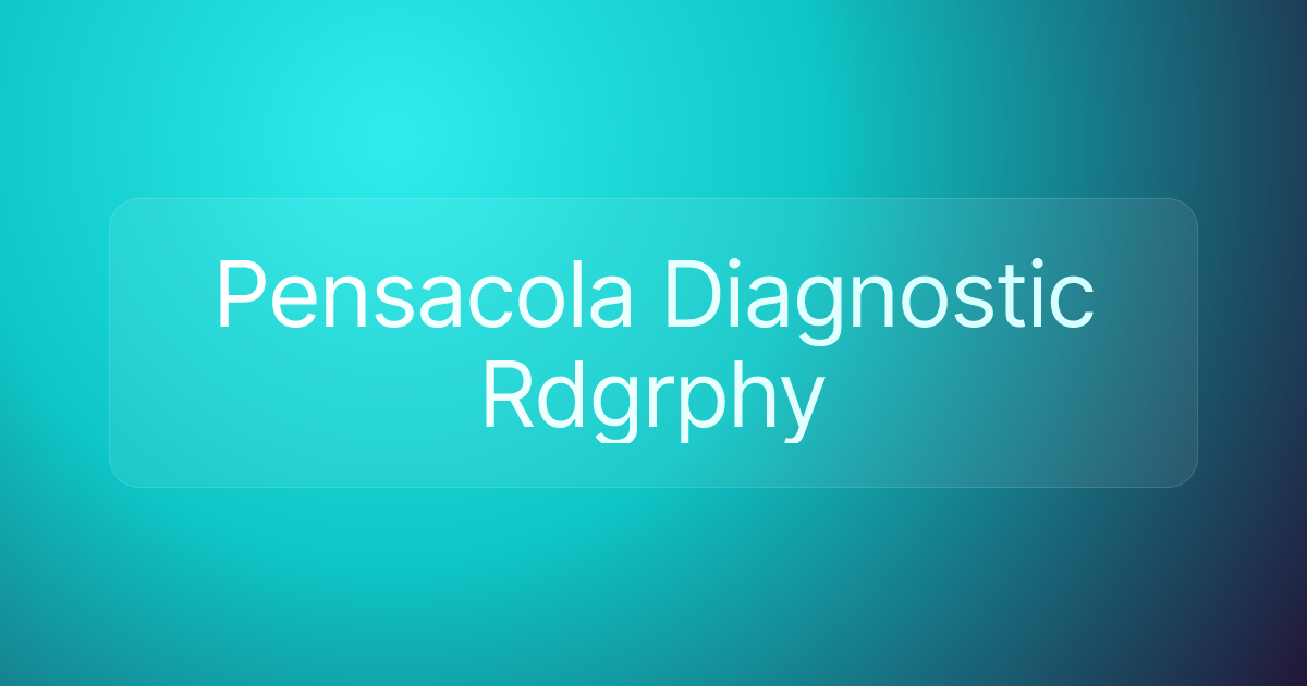 Pensacola Diagnostic Rdgrphy