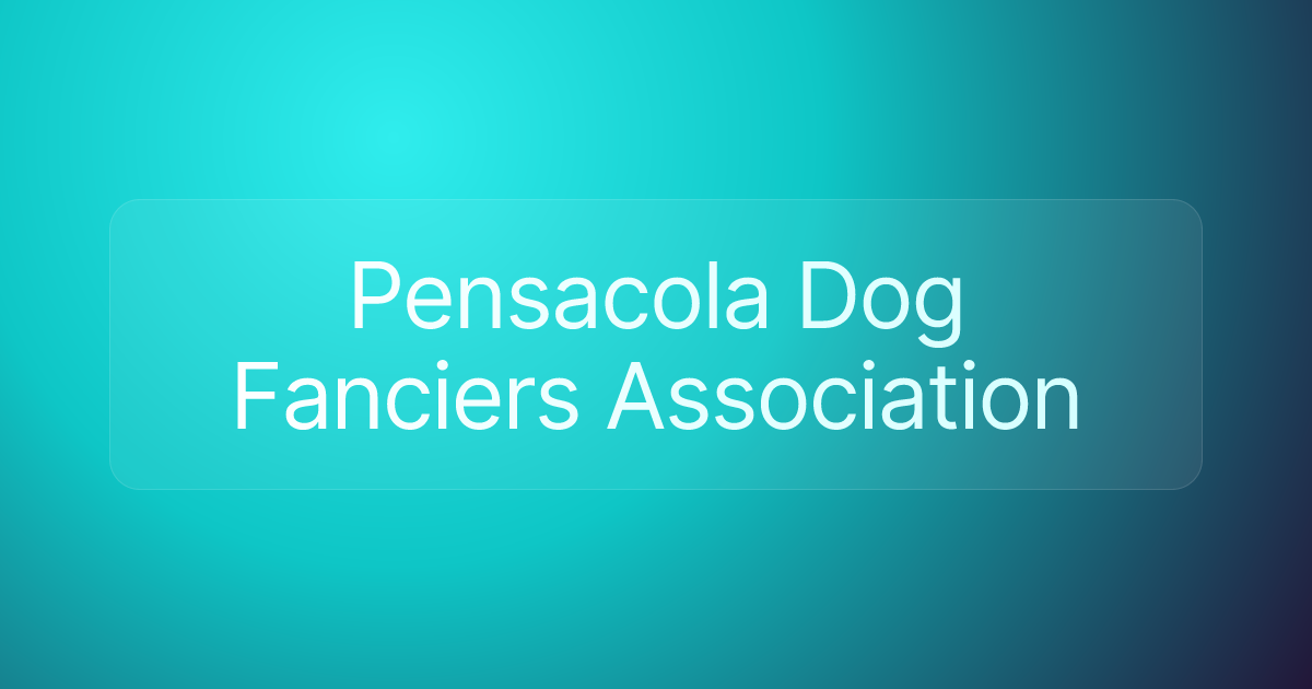 Pensacola Dog Fanciers Association