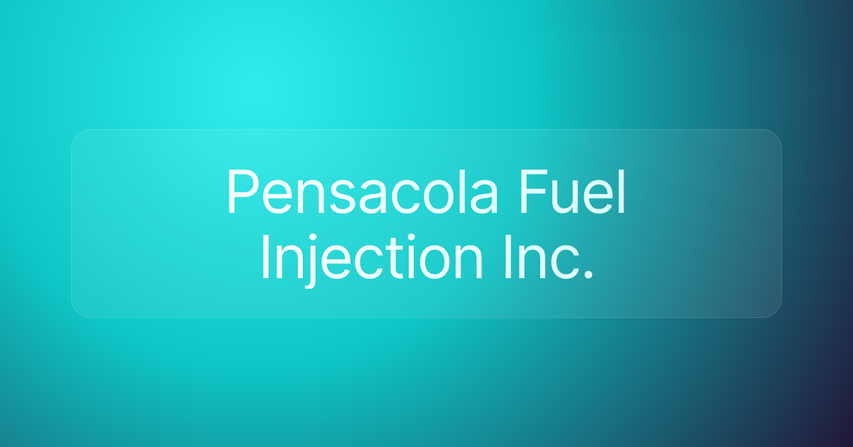 Pensacola Fuel Injection Inc.
