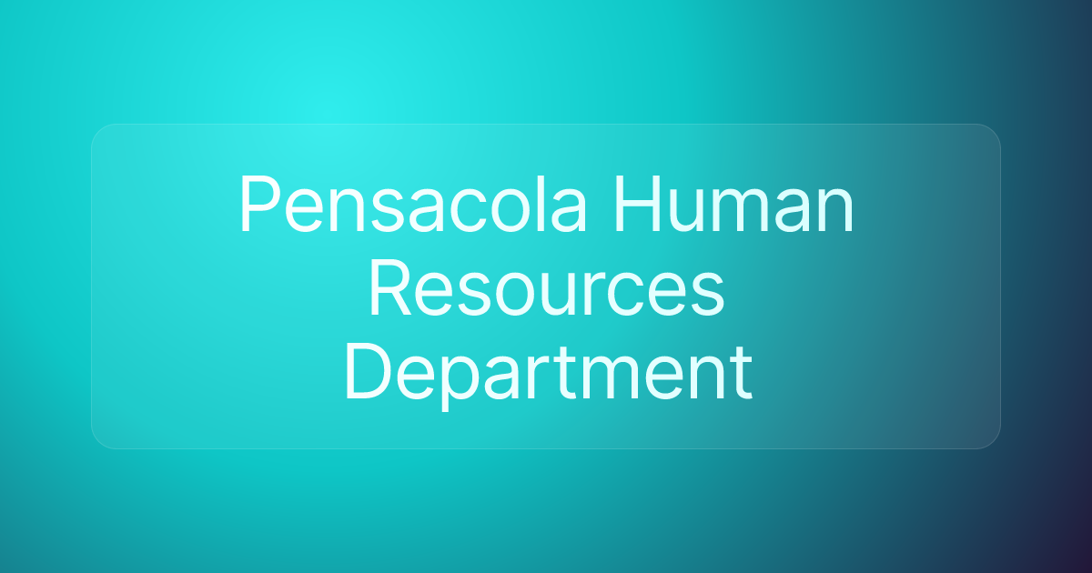 Pensacola Human Resources Department