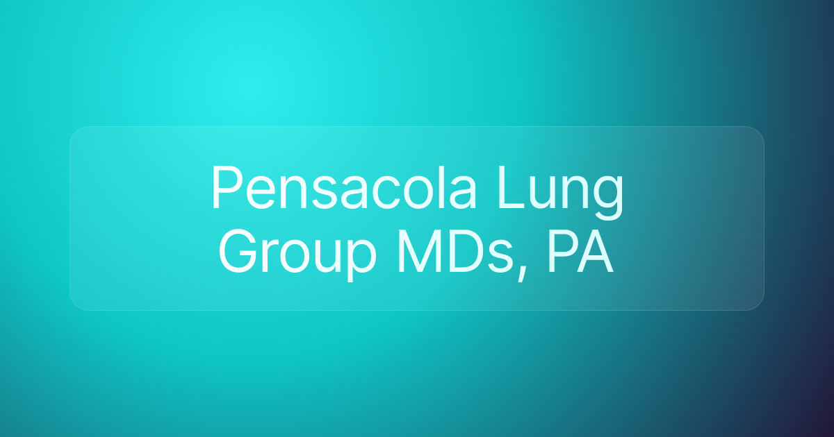 Pensacola Lung Group MDs, PA