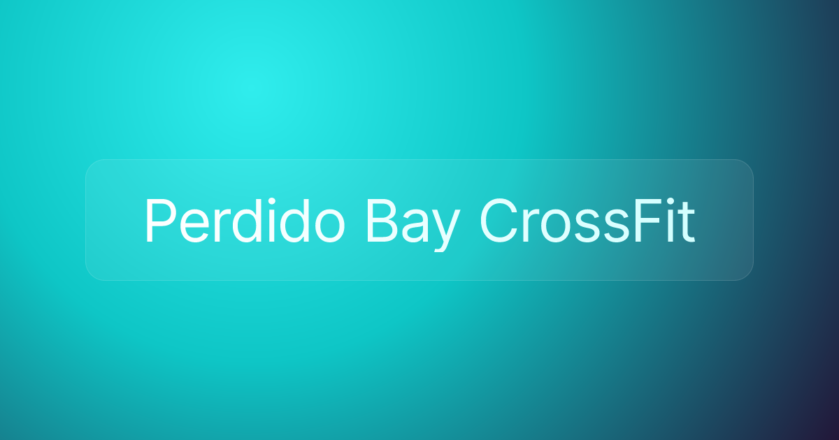 Perdido Bay CrossFit
