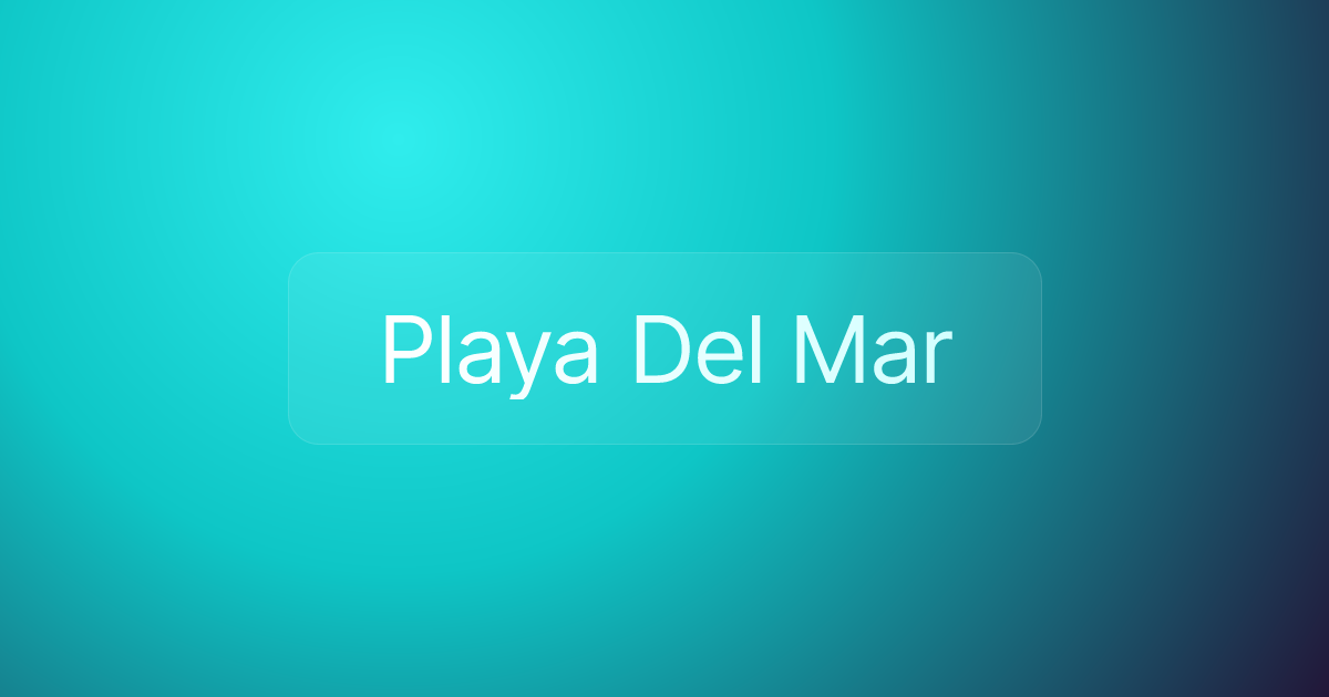 Playa Del Mar