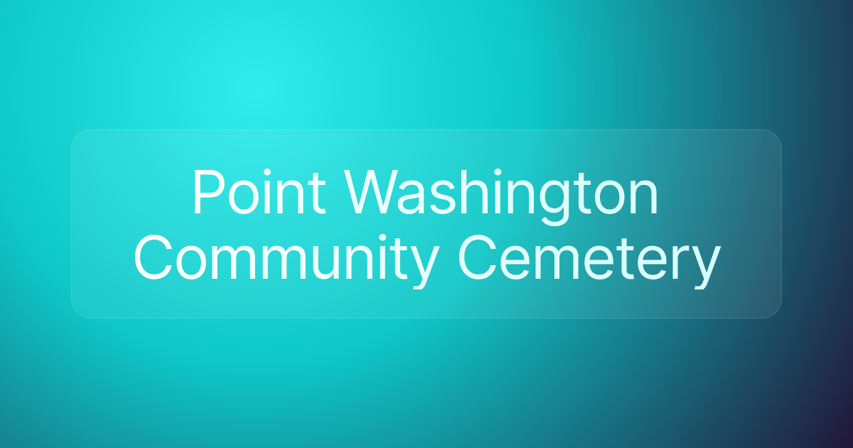 Point Washington Community Cemetery