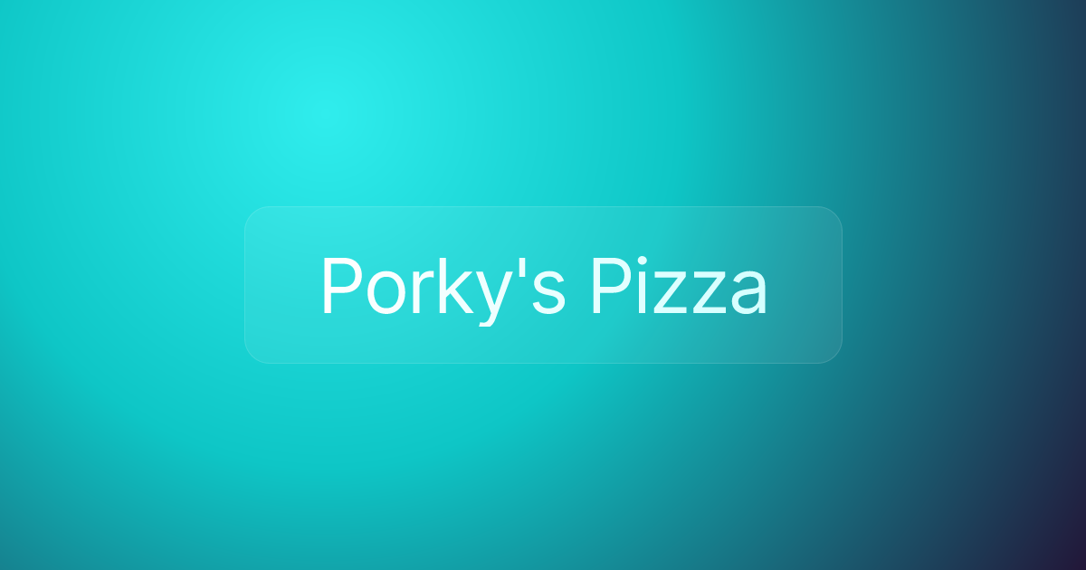 Porky's Pizza