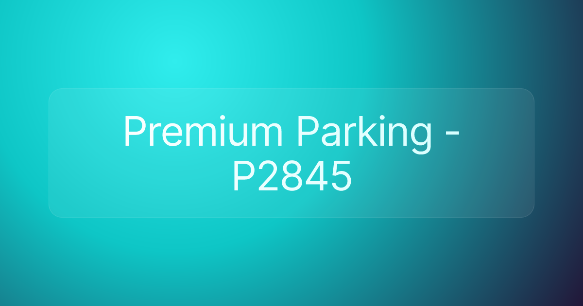 Premium Parking - P2845