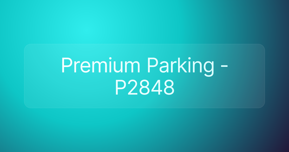 Premium Parking - P2848