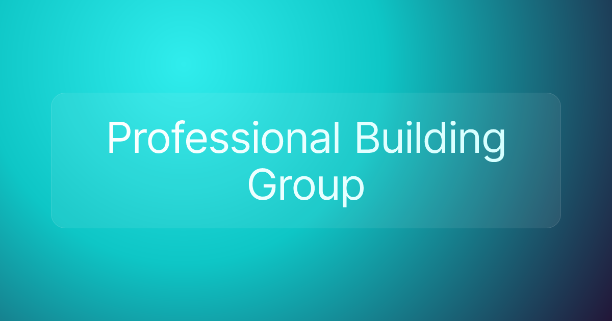 Professional Building Group