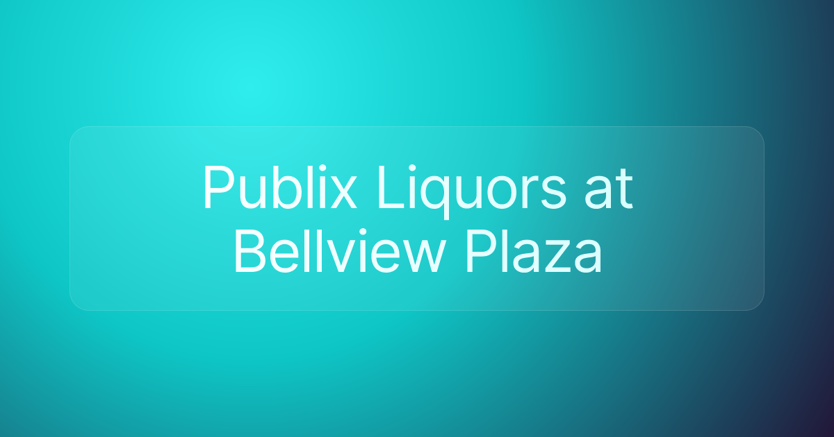 Publix Liquors at Bellview Plaza