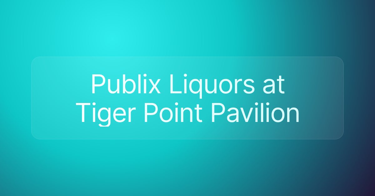 Publix Liquors at Tiger Point Pavilion