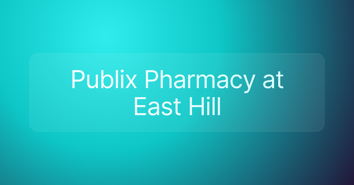 Publix Pharmacy at East Hill