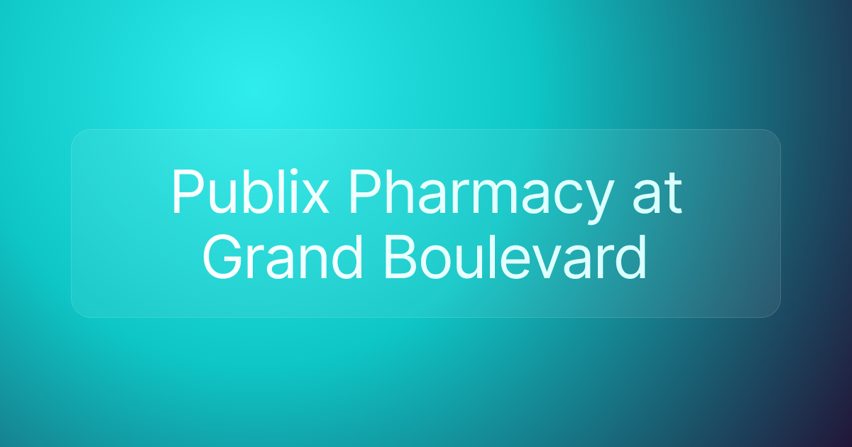 Publix Pharmacy at Grand Boulevard