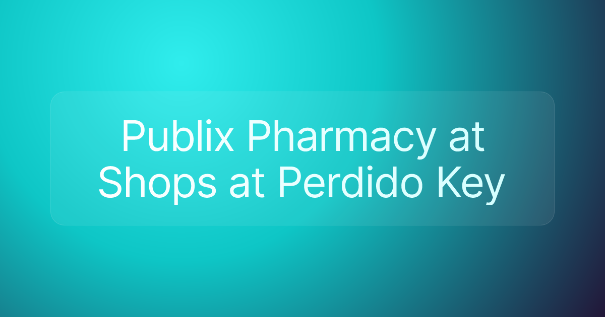 Publix Pharmacy at Shops at Perdido Key