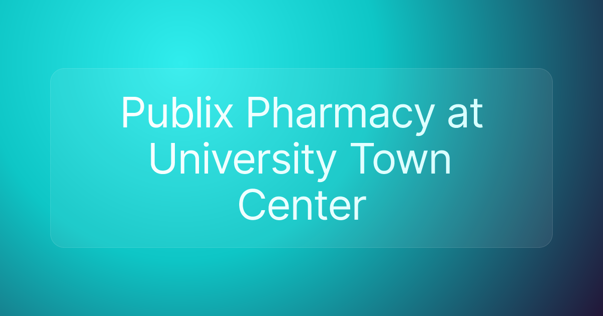 Publix Pharmacy at University Town Center