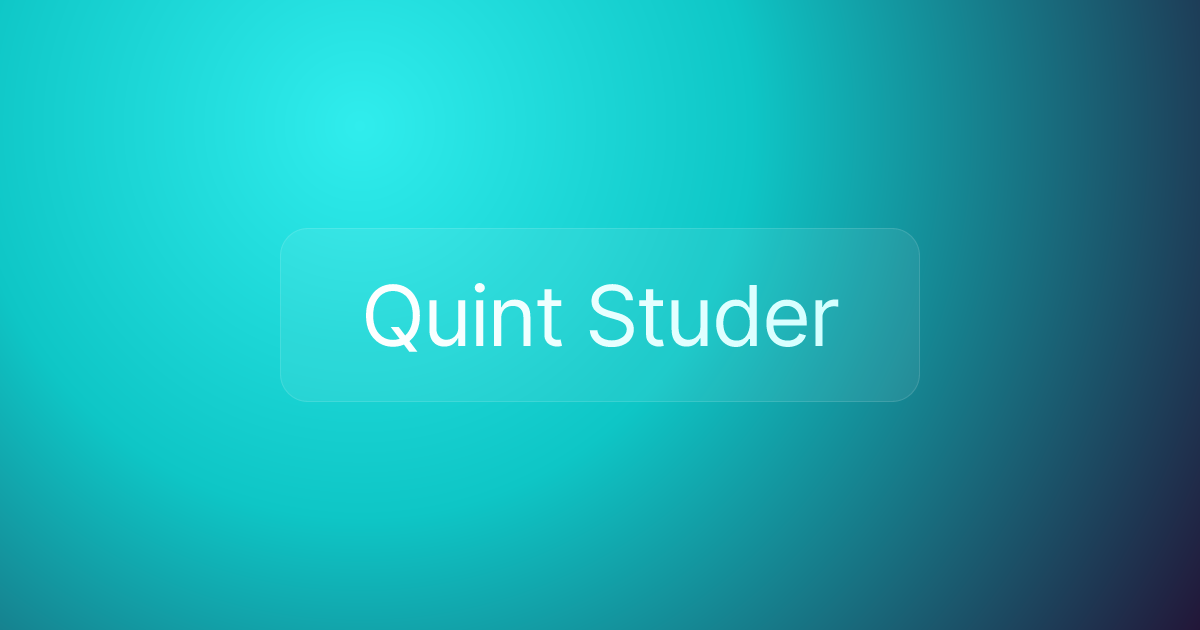 Quint Studer
