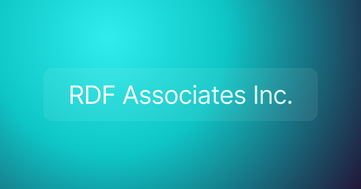 RDF Associates Inc.